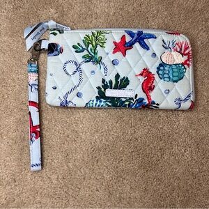 Vera Bradley marine Life Quilted Wristlet
